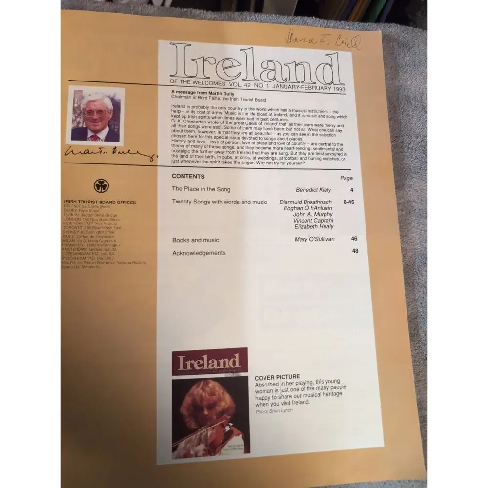 Ireland Of The Welcomes Magazine Vol. 42 No. 1. 1993